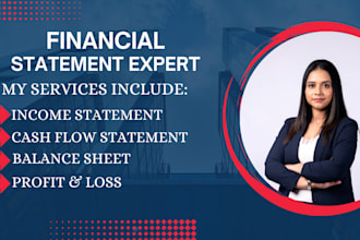 prepare financial statements, profit and loss and CPA financial review