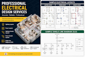 design electrical layouts and wiring diagrams in autocad