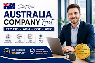 register your australia pty ltd company abn gst asic fast