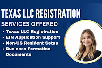 set up your texas llc with ein and complete business registration