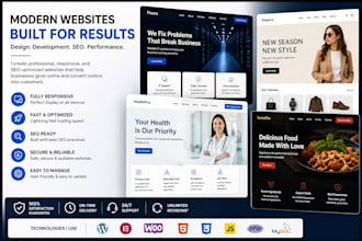 design and develop a fast, secure, and scalable business website