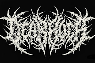 design a metal band logo