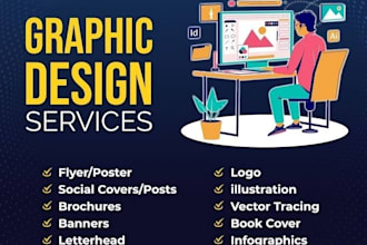 design professional graphics and creative visuals for you