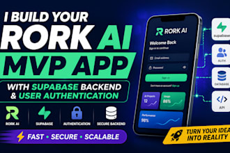 build your rork ai mvp app with supabase backend and user authentication