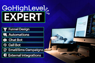 setup gohighlevel CRM, go high level automation, funnel, vapi ai expert