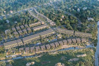 activation 3d urban lifestyle,amenities,residential area,park town,aerial render