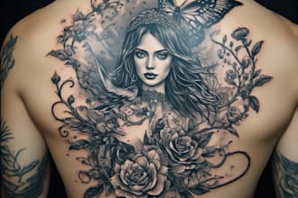design professional tattoo and custom tattoo