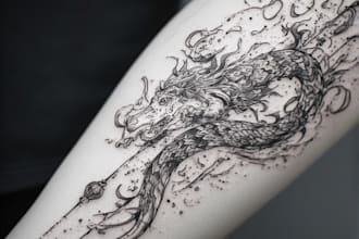 design a modern and minimalist tattoo design