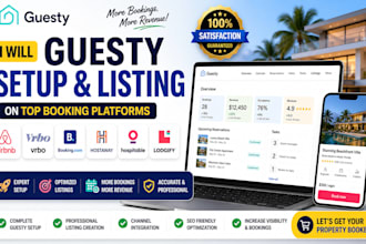 guesty setup listing on airbnb vrbo booking com hostaway hospitable lodgify