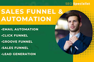 create groovefunnels, clickfunnels sales funnel and workflow automation