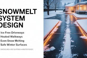design snowmelt system for driveway and walkway heating