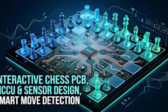 design interactive chess board pcb with mcu and sensor detection