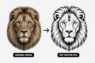 create cnc laser cutting design, dxf, svg from image