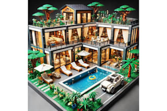 create custom lego architecture model, moc building, house, city, and landmarks