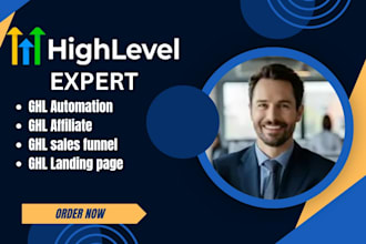build gohighlevel CRM automation ghl sales funnels  and ghl affiliate setup