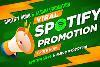 do spotify music promotion organically