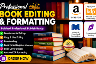 do book editing and formatting, children book editor, amazon kdp book formatting