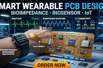 build smart wearable pcb for medical bioimpedance biosensor iot devices