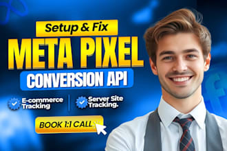 setup facebook pixel conversion API, fix meta pixel, ga4 server side tracking