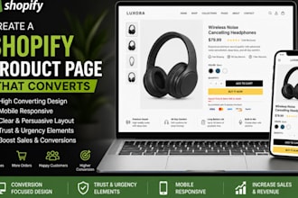 create a shopify product page that converts