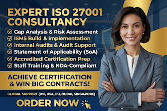provide expert iso 27001 consultancy for accredited certification
