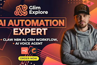 claw n8n ai automation CRM workflow ai voice agent