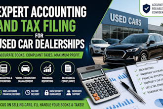provide expert accounting and tax filing for used car dealerships