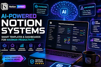 do customised notion template notion dashboard website notion consultant expert