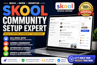 create engaging skool community with full setup