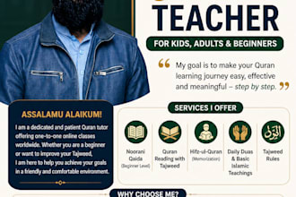 be your online quran teacher and quran tutor with tajweed