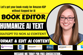 humanize ai romance book, fantasy book editing, book formatting or ai proofread