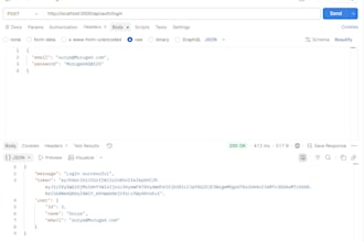 test your API using postman or cypress or playwright and provide detailed