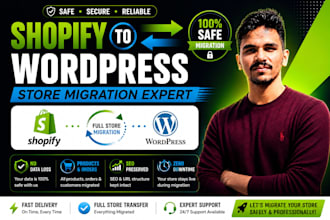 safely migrate shopify to wordpress or wordpress to shopify