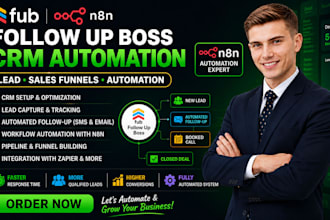 build follow up boss n8n crm automation lead sale funnels follow up boss expert