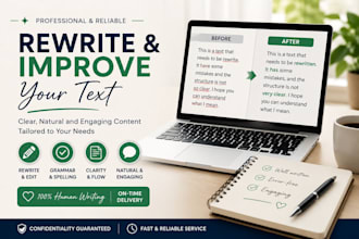 rewrite and improve your text clearly and professionally
