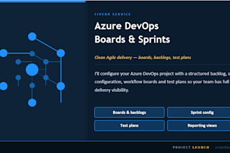 set up your azure devops boards, backlogs, sprints and test plans