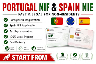 get portugal nif and spain nie fast for non residents