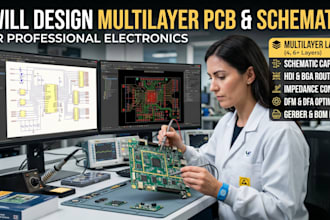 design multilayer pcb and schematic for professional electronics