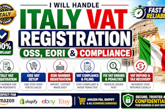 do italy vat number registration oss setup eori and compliance