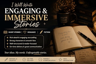 write romance and wattpad style stories