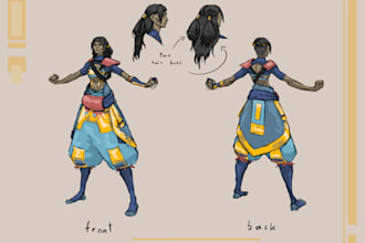draw and illustrate, characters and storyboards