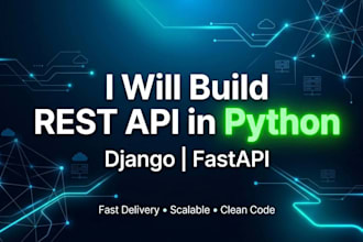 build a python backend API using django or fastapi