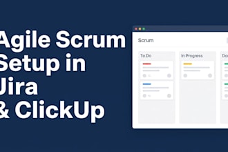set up agile scrum project management in jira