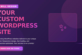 design clean and responsive wordpress website