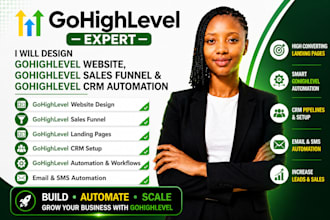 build gohighlevel website, gohighlevel landing page and ghl sales funnel