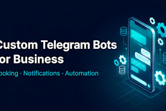 develop a custom telegram bot for business automation