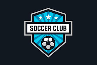 draw professional soccer or football club logo