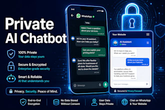 build a private ai chatbot for your website, app