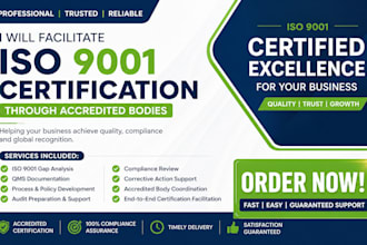 facilitate iso 9001 certification through accredited bodies