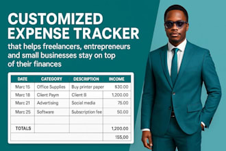 create a professional business expense tracker in spreadsheets